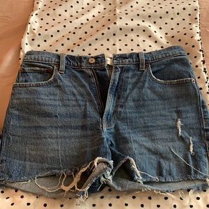 Abercrombie mom shorts high rise